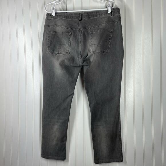 Seraphine Women's Gray Adjustable Waist Underbump Maternity Jeans Size XL - Picture 6 of 8